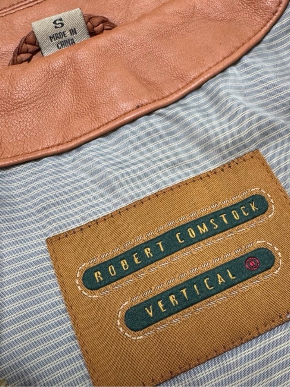 Robert Comstock Tanned Lambskin Leather Jacket Congac Tan + MATCHING BOOT & BELT - Picture 3 of 10
